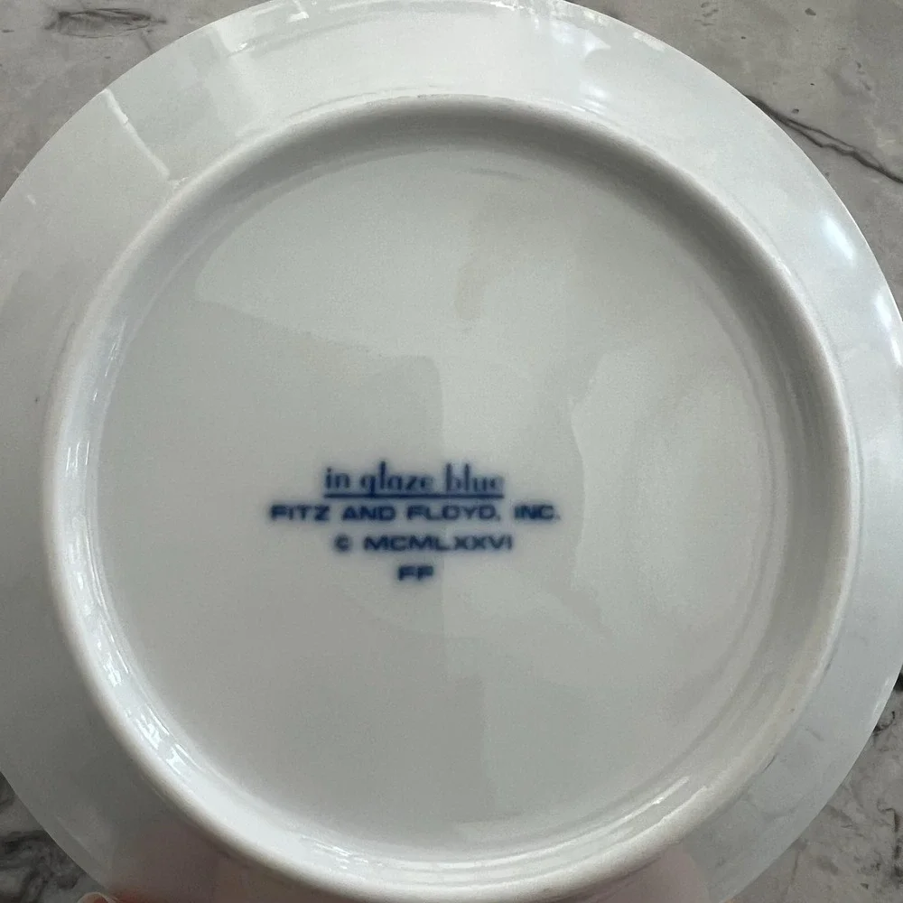 Fitz and Floyd Greek Key coaster or‎ catchall